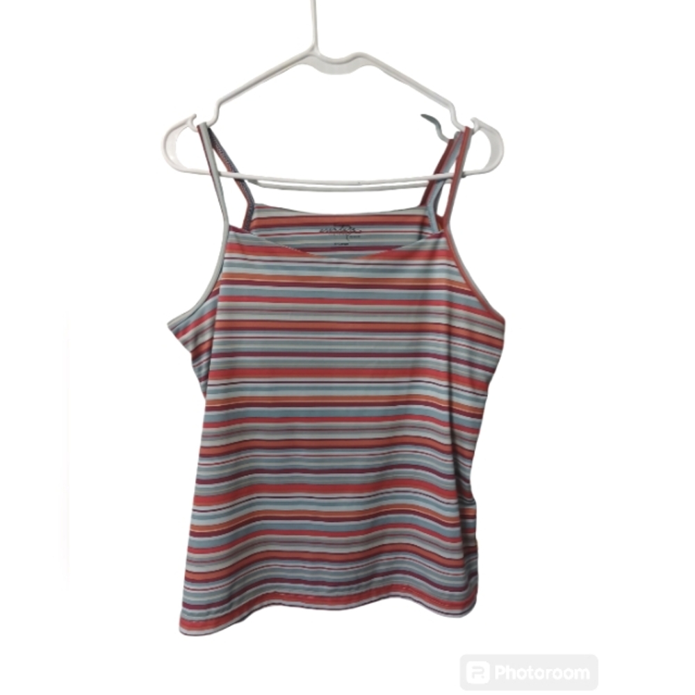 Adventura Tank Top Women's XL SPF protection Colorful Stripes